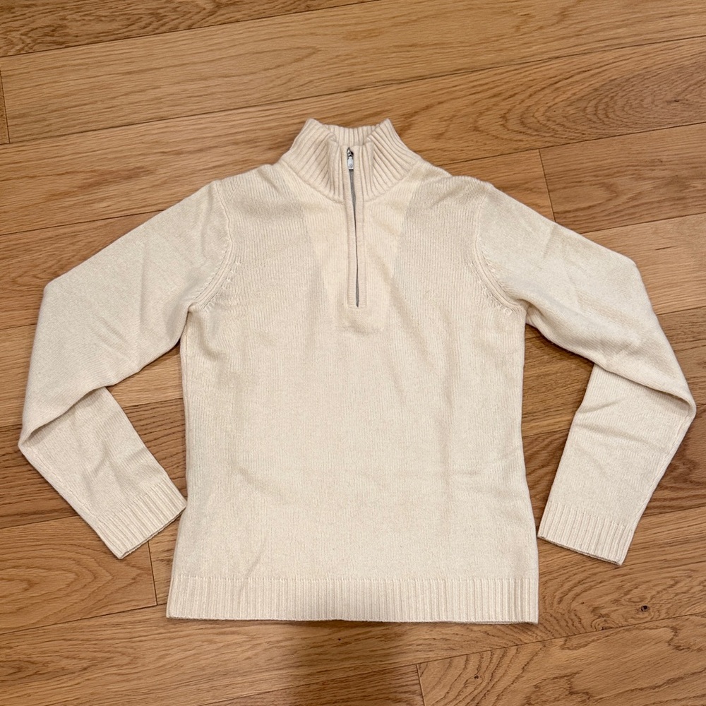 Tommy Bahama Cashmere Quarter Zip Sweater, S.